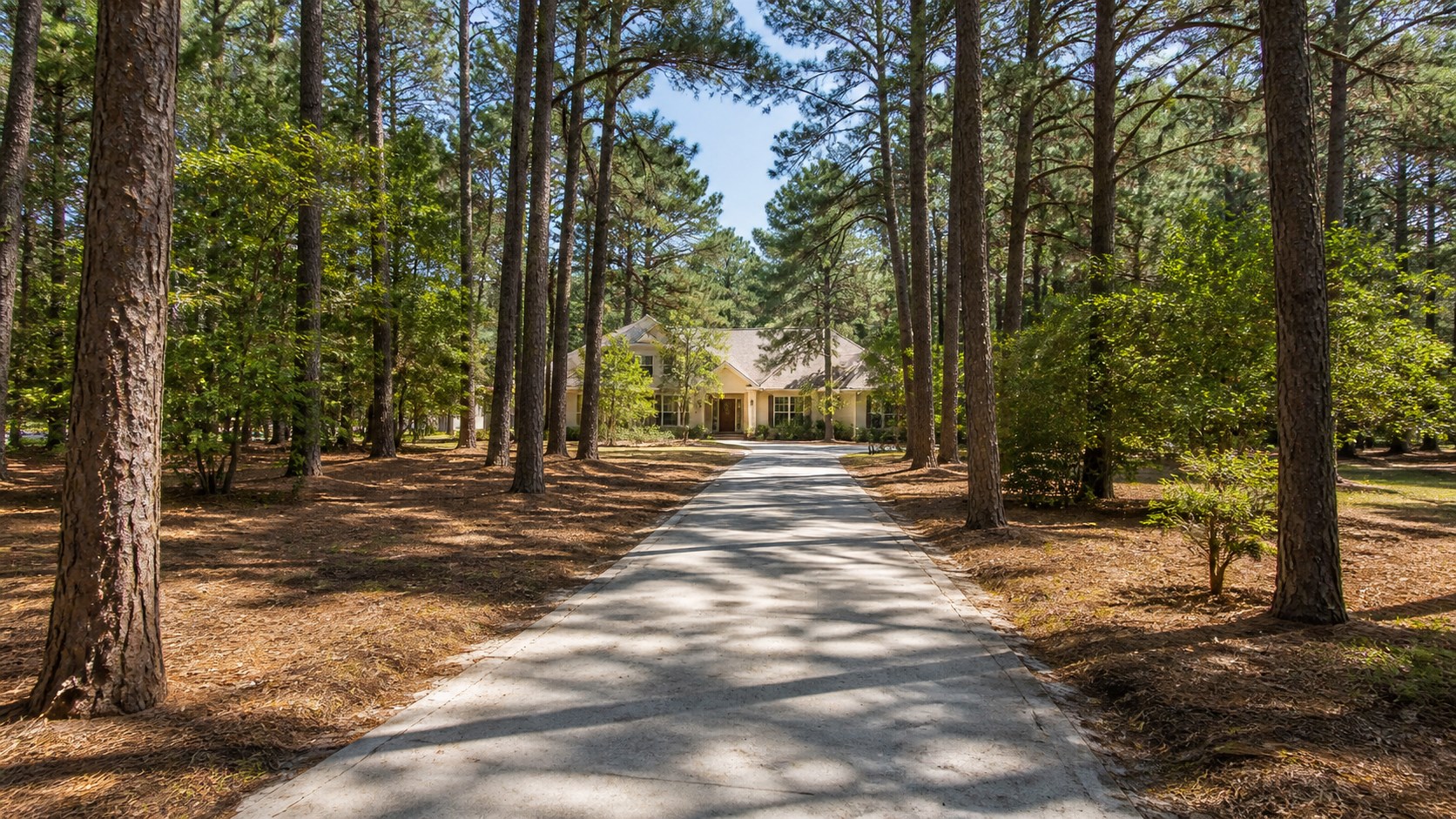Long concrete driveway project near the Pinelands in Browns Mills, NJ