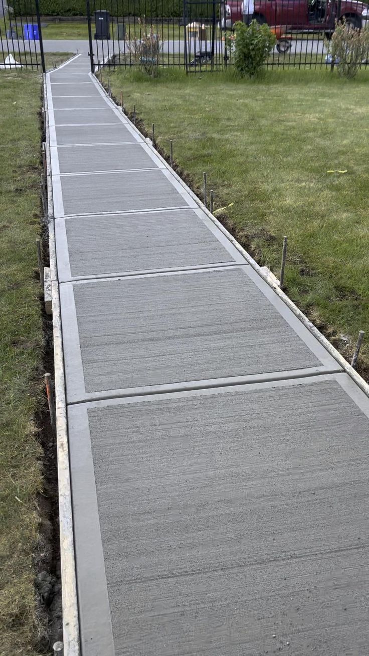 Concrete walkway project