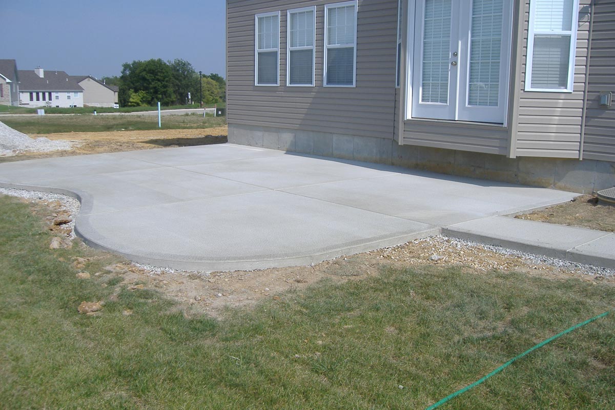 Concrete patio project